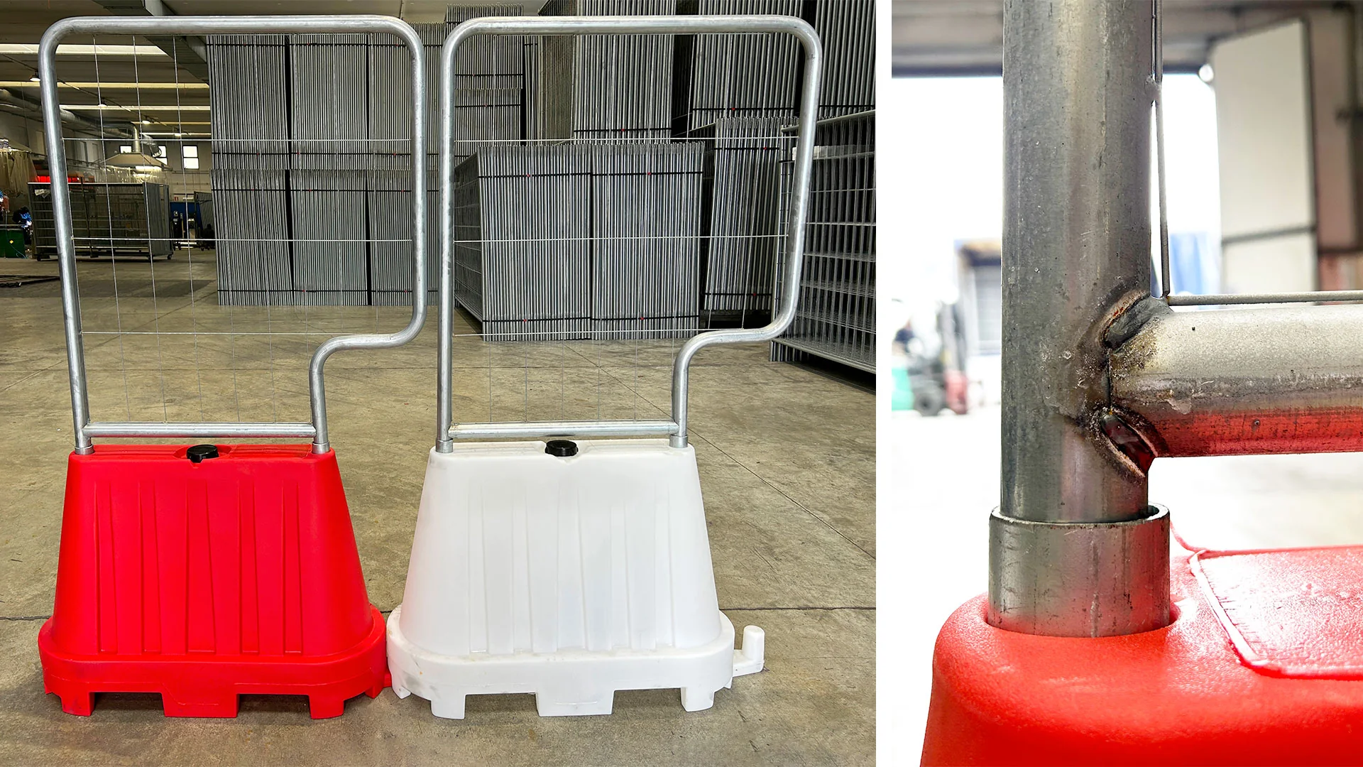 Panou din plasă pentru bariere New Jersey din plastic pentru împrejmuire provizorie